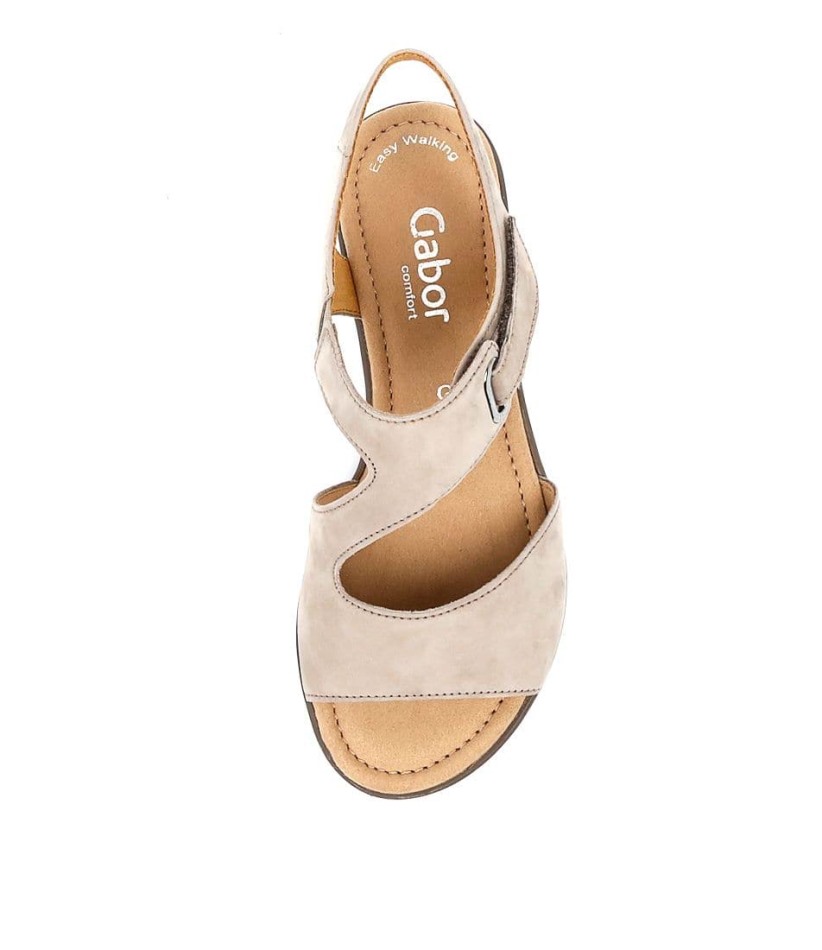 Gabour | Sandales Exclusives En Cuir Nubuck Suraya Visone